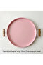 Tray with Wooden Handles Metal Tea Tray Coffee Tray Presentation Breakfast Tray 30 cm - 2