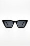 Sablea Black Frame Wing Cat-Eye / Rectangle Sunglasses – Black Lens Stylish Women Model – Uv400 - 5