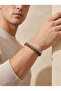 Men's Premium Bracelet with Tiger's Eye and Hematite Steel Chain 01830