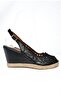 P241811809 Black Wedge Heeled Women's Shoes - 5
