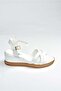 White Women's Wedge Heeled Shoes K674305409 - 4