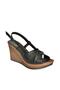 Black Wedge Heeled Women's Shoes K674041309 - 5