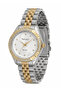 Women's Classic Stylish Quartz Watch with Gold Round Dial - Mesh Bezel Roman Numeral - 2