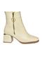 R524500309 Beige Thick Heeled Women's Boots - 7