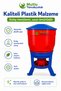 Chicken Pigeon Turkey Feeder 40 Liter Bucket Capacity Plastic Poultry Feeder for Goose Pigeon Inside - 3