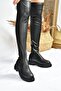Black Stretch Over-the-Knee Women’s Boots L670125309 - 2