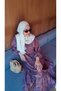 Women's Hijab Dress Modal Fabric Ethnic Patterned Dress (Unlined) - 5