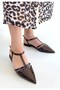 Women's Ballet Shoes Brown Patent Leather Canca
