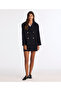Wide Swallow Collar Long Sleeve Jacket
