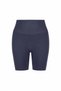 Women's Seamless Push up Sports Shorts with Gathering Effect High Waist - Smoked - 6
