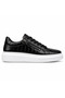 Black Men's Shoes with Zipper and Laces - Practical Wear Comfortable Smart Casual Daily Sneaker Kb 309 - 3