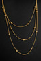 Steel Dorica Chain 3 Row Necklace - 2