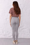 Women's Seamless Push up Effect No-Show Extra Flexible High Waist Ribbed Leggings - 2