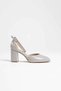 Theresa Premium Gray Patent Leather Women's Heeled Shoes - 3