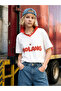 Polo neck molang printed girl's t-shirt