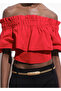 Strapless Top with Flounces - 7