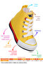 Tinna Lace-Up Boys' High-Rise Linen Sneakers - 2