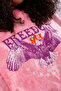 Freedom Rock Tour Printed Oversize Unisex Washable Pink Tshirt - 2