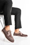 Genuine Leather Men's Loafer Shoes Mink Casual Suede Daily Comfortable Lace-Up Model Ravenna - 3