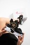 New Season Black Wedge Heeled Sports Sandals Heel Height Total 10 cm - 3
