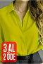 Dubai Crepe Fabric Shirt - Neon Green - 4