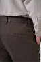 Men's Khaki Cotton Trend Slim Fit Chino Trousers - 4