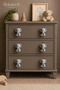 Set of 4 Children's Room Wardrobe Drawer Handles with Elephant Figures - Modern Stylish Dresser Handles (with Screws) - 2