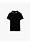 Transparent Shirt Collar Short Sleeve Stone Detailed Lace Blouse - 3