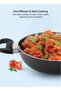AKP28GE 28CM Granite Non-Stick Kadai Pan Glass Lid PFOA-Free Aluminium Dishwasher Safe Gray - 7