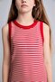 Crew Neck Striped Sleeveless Red Dress Girls H8696A826Hs - 3