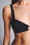Regular Fit Wide Strap Black Bikini Top G4642Ax26Sm - 7