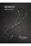 Complete Hematite Cube Cut 8mm Natural Stone Healing Prayer Beads 8mm Colorful Metal Pattern