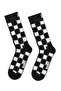 مجموعة جوارب قطنية منقوشة باللون الأسود للرجال من Happy Socks مكونة من 3 قطع P002654 - 4