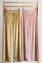 2 Pieces Comfortable Fit High Waist Wide-Leg Viscose Mix Women's Trousers