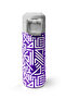 Kids Purple White Geometric Patterned Steel Thermos with Straw and Direct Drinking 500 ml 31883 - 4