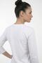 Women's Cotton in Single Jersey Fabric Crew Neck Regular Fit Three Quarter Sleeve Skirt Slit Tunic - 4