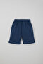 Boy's Shorts with Lacing Accessories and Pockets, Ages 8-12, Indigo - 5