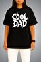 تي شيرت كبير الحجم مطبوع عليه Cool Dad على الصدر للجنسين - 2