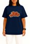 Oversized Thanksgiving Holiday Santa Claus Thanksgiving Day Chest Design Unisex T-Shirt - 2