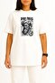 Oversized Piri Reis World Map Chest Printed Unisex T-Shirt - 2