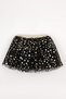 Black Star Printed Girl's Tulle Skirt - Pauline - 2