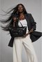 Black Leather Women's Shoulder Bag