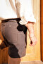 Pelio Brown Cotton Linen Men's Shorts - 7