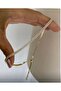 Fd Gold Double Row Waterway Model Adjustable Non-Tarnish Stylish Choker Necklace with Lift & Clasp - 2