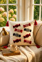 Premium Punch Embroidery Throw Pillow 40 cm X 40 cm - 1 Piece