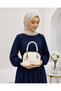 Multi-Compartment Zippered Women's Hand and Shoulder Bag - 2