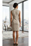Beige Summer Casual Comfortable Fit-And-Flare Stylish Dress - 3