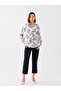 V-Neck Floral Long Sleeve Women's Blouse (S3) - 3