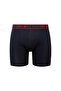 Men's Black - Anthracite Melange - Navy Blue Long Leg 3-Pack Boxers - 3