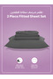 Fitted Sheet Set – 90x200 cm Single Size, 1 Sheet + 1 Pillowcase, 30 cm Deep Pocket - 4